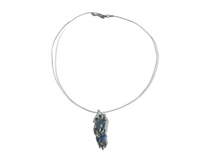 SUBB Jewelry náhrdelník s modrým avanturínem / Wired necklace FLARE