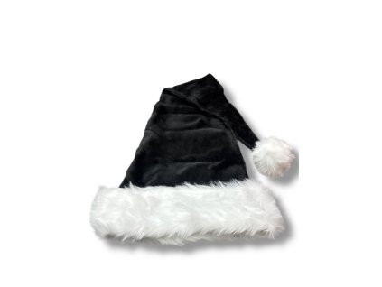 DARK černá vánoční santova čepice