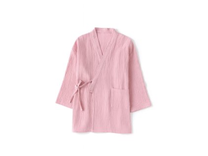 DARK dámské mušelínové KIMONO - růžové