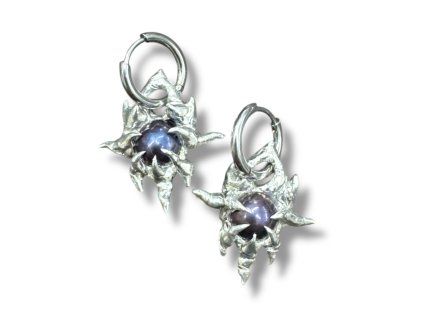 SUBB Jewelry náušnice NADIR s tmavými perlami - double