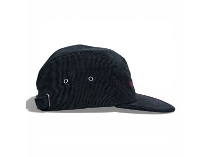 DARK CAP - kšiltovka 5 panel SMALL BOOBS BIG HEART / černá manšestr