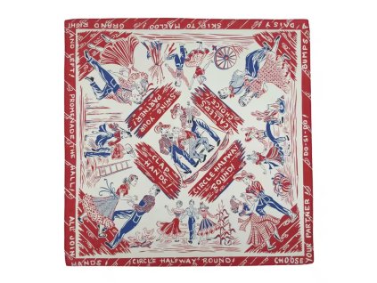 DARK bavlněný šátek / bandana - CALLERS CHOICE RED