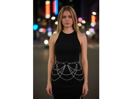 DARK pásek do pasu s chainy - MULTI II.