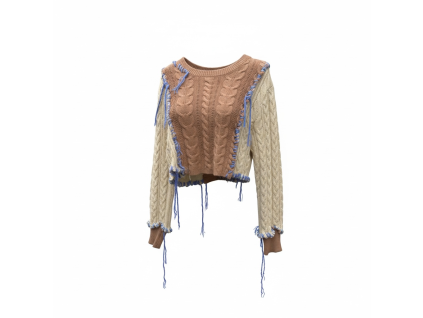 Daniel Folklor -Upcyklovaný svetr - Cropped