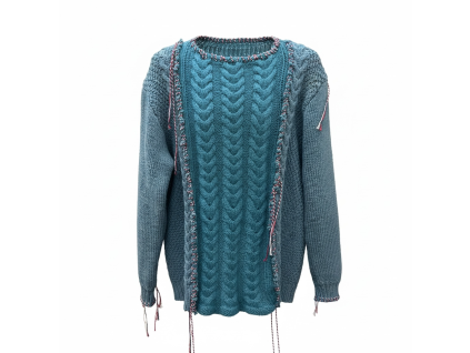 Daniel Folklor -Upcyklovaný svetr - Modrá barva