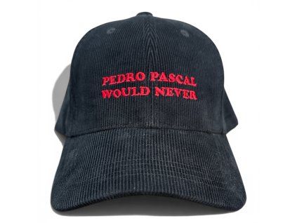 DARK CAP - kšiltovka PEDRO PASCAL WOULD NEVER / černá manšestr