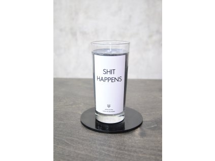 IRONIC CANDLES - sójová svíčka/ SHIT HAPPENS