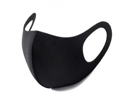 Černá unisex elastická rouška / Maska na obličej - BLACK MASK NINJA