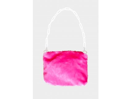 FLUFFS pink purse