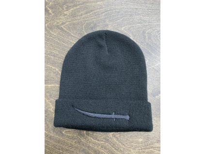 NTRXZ kulich / beanie - černý s vyšitou šavlí