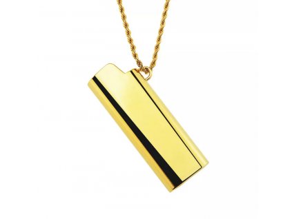 Náhrdelník / obal na zapalovač - gold