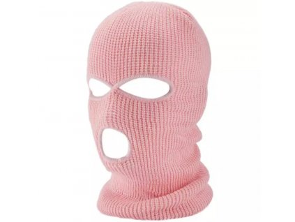 Kukla pletená růžová / BALACLAVA PINK