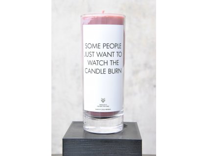 IRONIC CANDLES - SOME PEOPLE - sójová svíčka růžová / karamel
