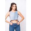 crop top blue