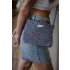 BŽENDY COLLECTIVE - háčkovaná kabelka crossbody - Meredith / VÍNOVÁ