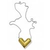 Jakub Křelina - GOLDEN HEART - náhrdelník s pozlaceným srdcem ze sifon bombiček