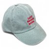DARK CAP - kšiltovka LAZY BOUGIE BITCH / SVĚTLE ZELENÁ WASHED