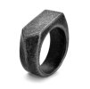 Prsten z matné antique nerez oceli - SIGN RING
