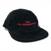 DARK CAP - kšiltovka 5 panel YES! I´M JUDGING YOU / černá manšestr