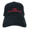 DARK CAP - kšiltovka YES! I´M JUDGING YOU / černá manšestr
