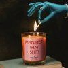 Ironic candles sójová svíčka - MANIFEST THAT SHIT