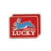 Pin / Brož Odznáček - zajíc - NATURALLY LUCKY