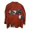 AMK DEFINITION UPCYCLING - unisex sako cihlová