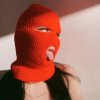 Kukla pletená neon oranžová / BALACLAVA ORANGE neon