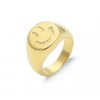SMILEY FACE - zlatý prsten s motivem smajlíku