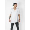 by André - unisex prodloužené triko s krátkým rukávem / WHITE