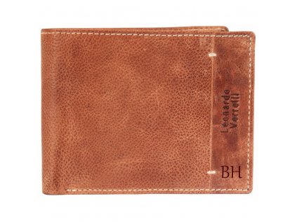 Pánská peněženka Leonardo Verrelli z pravé kůže hnědá3 kopie
