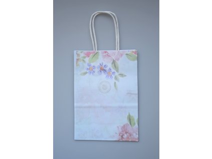 Dárková taška papírová S - Květiny