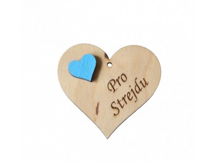 Dřevěné srdíčko - Pro strejdu