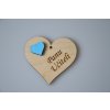 Dřevěné srdíčko - Panu učiteli