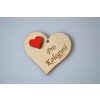 Dřevěné srdíčko - Pro kolegyni