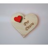 Dřevěné srdíčko - Pro dceru