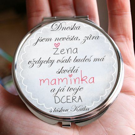 Dárek pro maminku ke svatbě od dcery