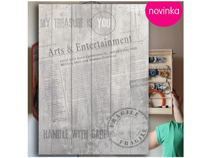 Velká šperkovnice, skříňka  na zeď