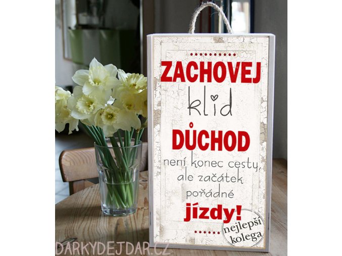 dárek k odchodu do důchodu