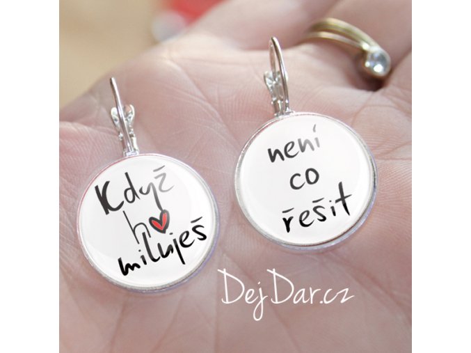 Naušnice pro nevěsty, když ho miluješ, není co řešit..
