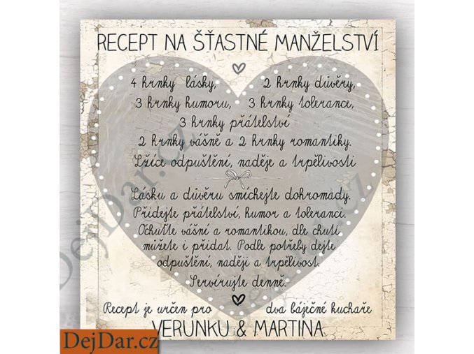 recept na šťastné manželství