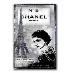 Šperkovnice na zeď, motiv Coco Chanel