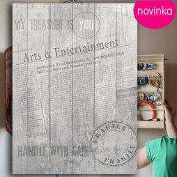 Velká šperkovnice, skříňka  na zeď