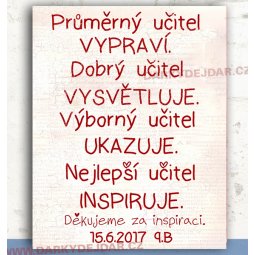 dárek pro třídní učitelku