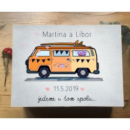 svatební dar s karavanem