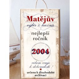 dárek k 20. narozeninám