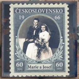 diamantová svatba známka