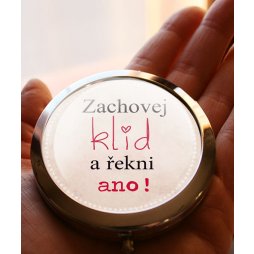 Dárek ke svatbě,zrcátko zachovej klid
