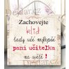 dárek pro paní učitelku