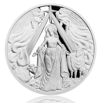 Stříbrná medaile Panna Maria